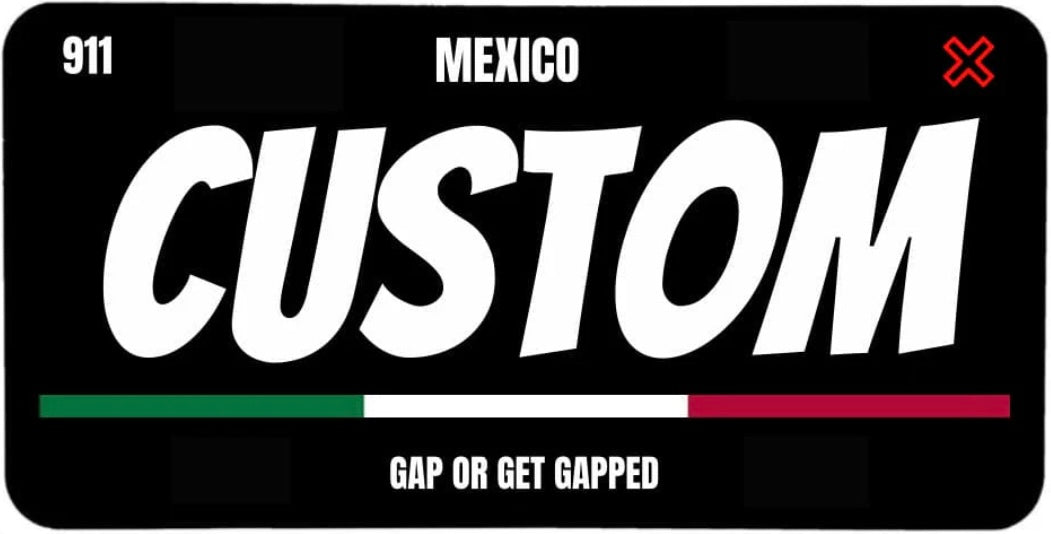 Mexico Plate Cover (CUSTOM TEXT)