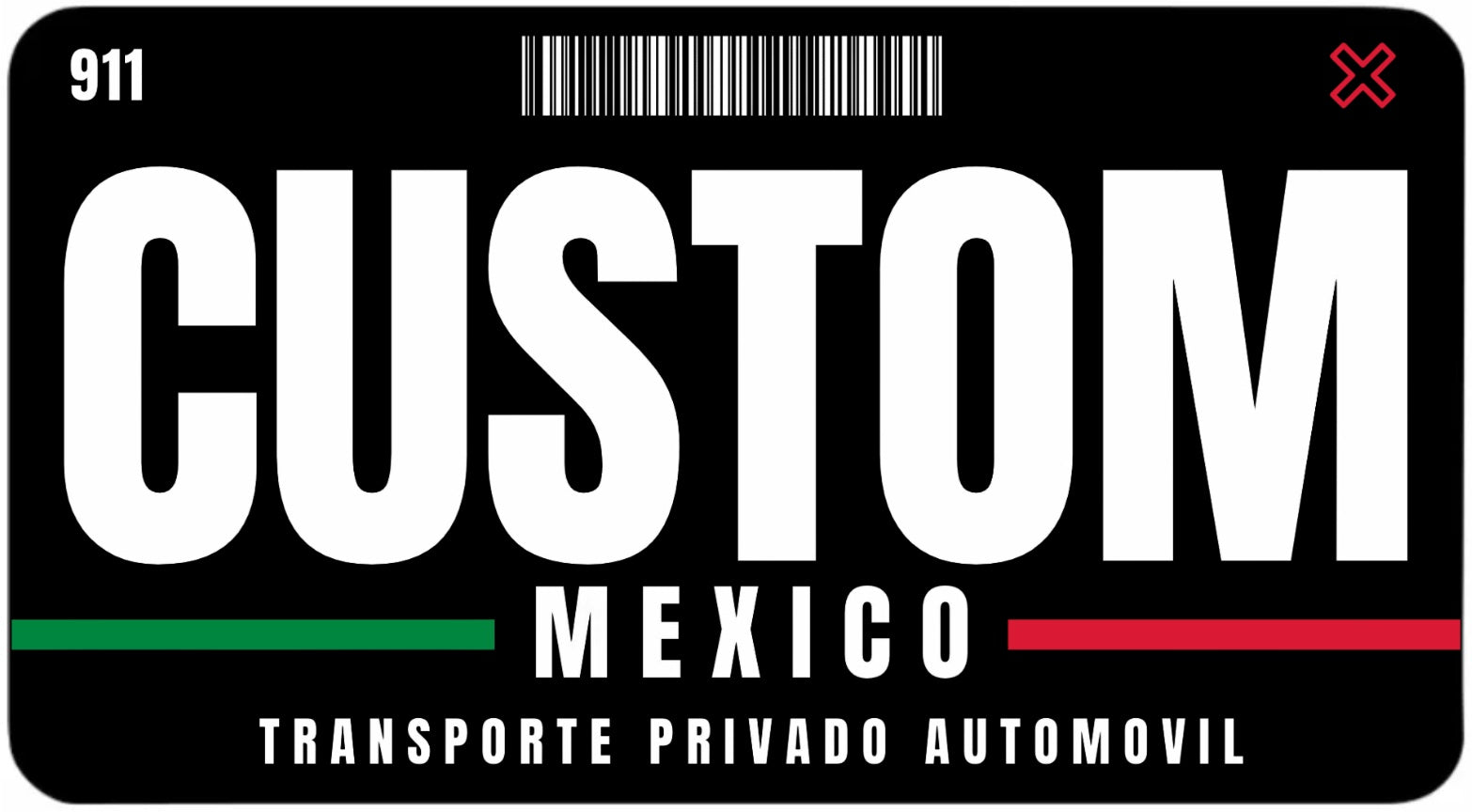 Mexico Plate Cover (CUSTOM TEXT)